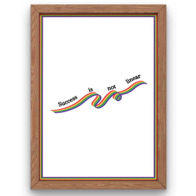 Poster O sucesso não é linear (Criador carregado)
