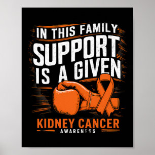 Poster O Suporte A Luvas In A Box Do cancer de rim É Uma