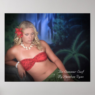 Pôster "O surf do verão "