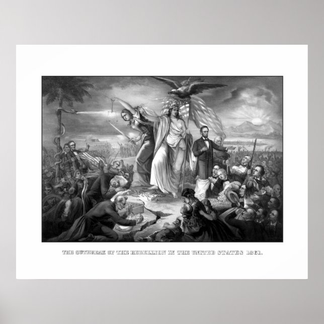 Pôster O Surto Da Rebelião - Guerra Civil (Frente)