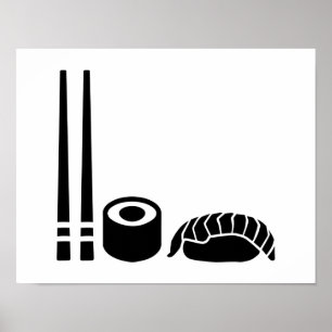 Poster O sushi cola o sashimi