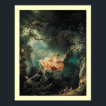 POSTER O SWING<br><div class="desc">A obra-prima romântica e alegre de Jean - Honoré Fragonard 1767-1768 sobre a Canvas.</div>