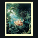 POSTER O SWING<br><div class="desc">A obra-prima romântica e alegre de Jean - Honoré Fragonard 1767-1768 sobre a Canvas.</div>