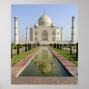 Poster O Taj Mahal, Agra, Uttar Pradesh, Índia,