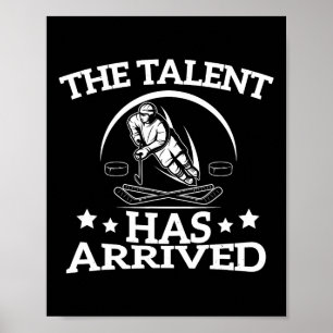 Poster O Talento Chegou Jogador de Hóquei no Gelo Engraça