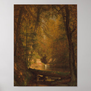 Poster O Tanque da Truta (1870) - Worthington Whittredge