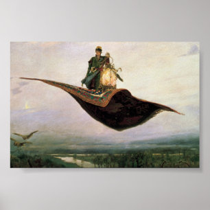 Pôster O tapete de vôo por Viktor Vasnetsov (1880)