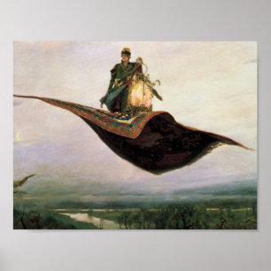 Pôster O tapete de vôo por Viktor Vasnetsov (1880)