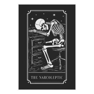 Pôster O Tarot da Narcolepsia Conscientização da Narcolep
