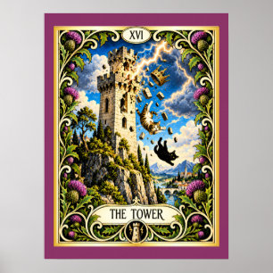 Poster O Tarot do Gato da Torre - Levantamento e Revelaçã