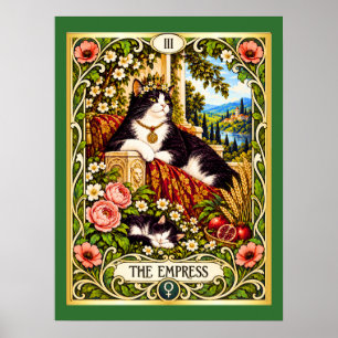 Poster O Tarot do Gato Imperatriz - Abundância e Graça