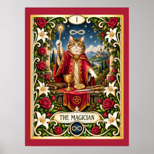 Poster O Tarot do Gato Mágico - Poder e Potencial