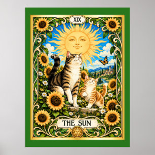 Poster O Tarot do Gato Sol - Alegria e Abundância