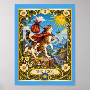 Poster O Tarot do Gato Tolo - Uma Jornada Começa