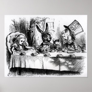 Pôster O tea party do Hatter louco