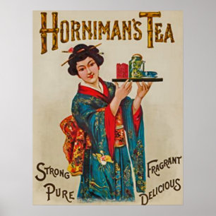 Pôster O Tea~Strong~Pure~Fragrant~Delicious 1898 de