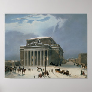 Poster O teatro de Bolshoi em Moscovo