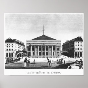 Pôster O teatro de l'Odeon, c.1830