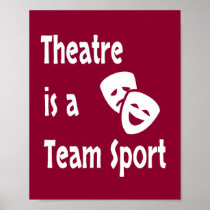 Poster O teatro é um esporte de equipe, Atuação, Ator, At