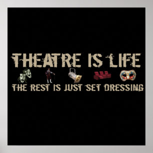 Poster O teatro é vida