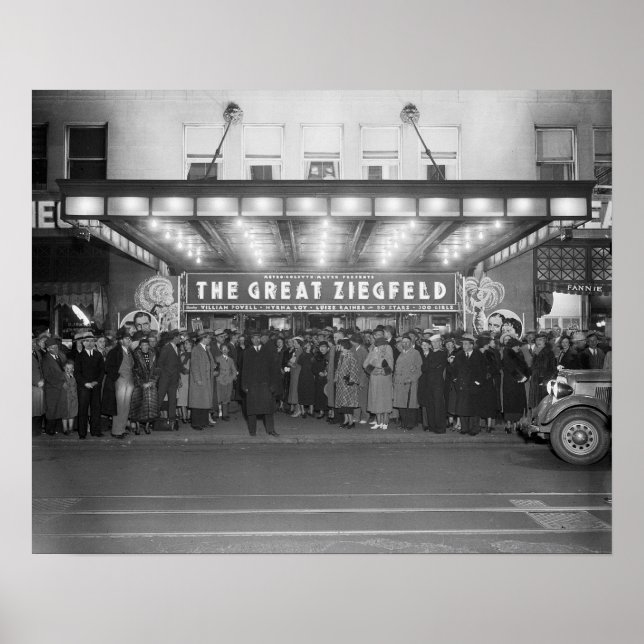 Pôster O Teatro Nacional, 1936. Vintage Photo (Frente)