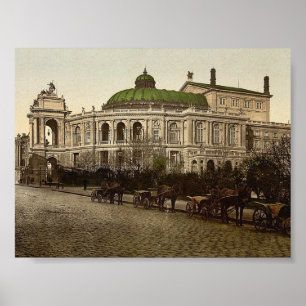 Poster O teatro, Odessa, Rússia, (classe isto é, de