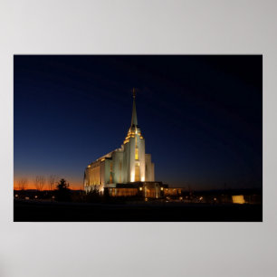 Pôster O templo de Rexburg LDS