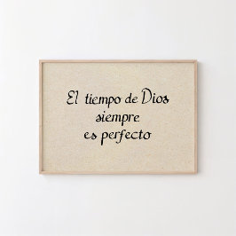 Poster O Tempo de Deus É Sempre Perfeito