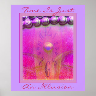 Poster O Tempo É Apenas Uma Ilusão
