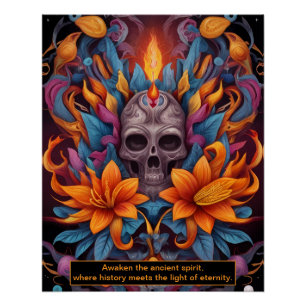 Pôster O tempo é um círculo, e a sabedoria é o seu centro