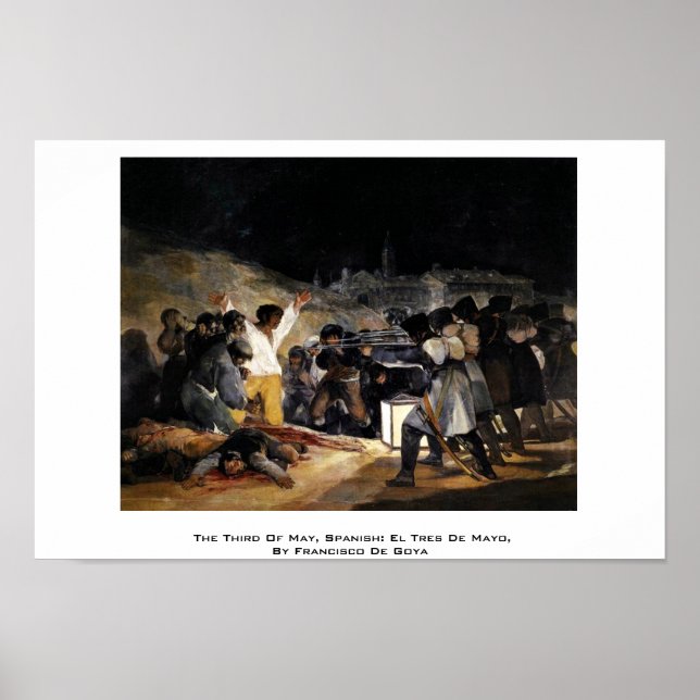 Pôster O Terceiro De Maio, Espanhol: El Tres De Mayo (Frente)