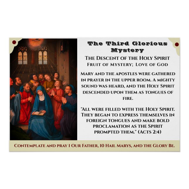 Pôster O Terceiro Poster de Mistério Glorioso (Frente)