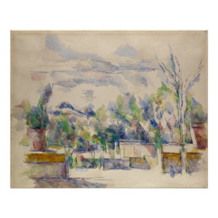 Pôster O Terraço no Jardim em Les Lauves, Cezanne