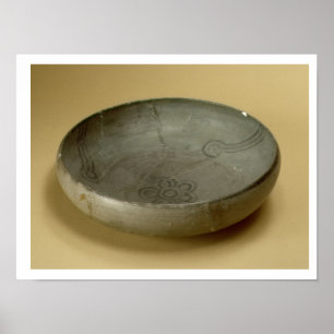 Pôster O Terracotta pintou mercadorias cinzentos,