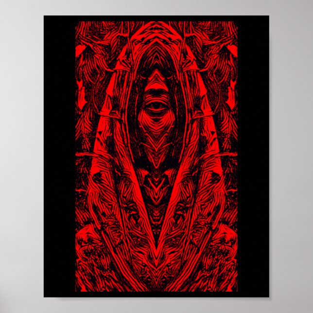 Poster O Terror Do Casulo Quando O Monstro Acorda. Vermel (Frente)