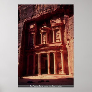 Pôster O Tesouraria, PETRA, cidade antiga de do noroeste