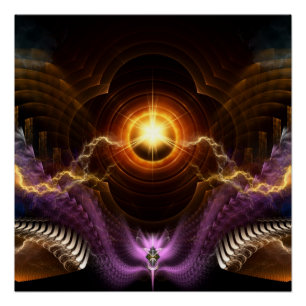 Pôster O tesouro da arte frontal noturna - Poster perfeit
