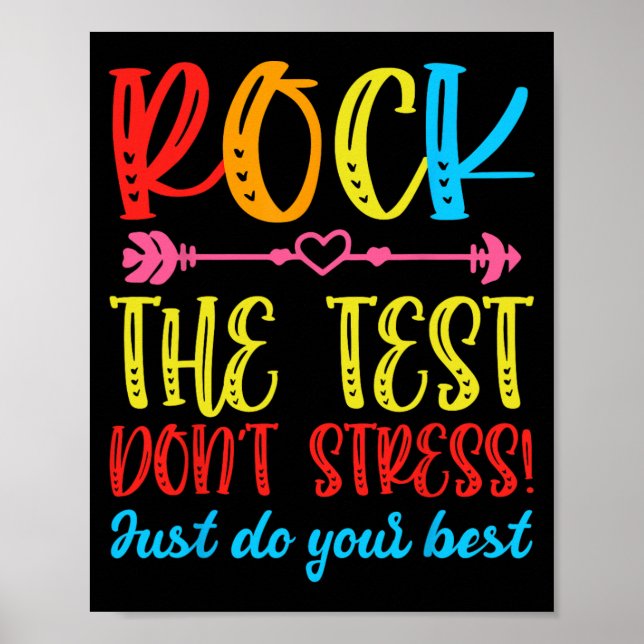 Poster O teste do dia não enfatiza o teste (Frente)