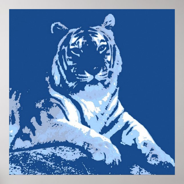 Pôster O Tigre Azul (Frente)