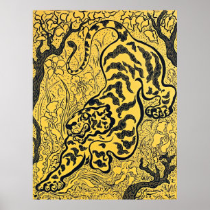 Poster O Tigre de Paul Ranson na Selva - Arte Retroativa