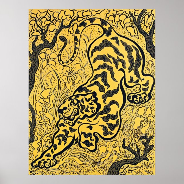 Poster O Tigre de Paul Ranson na Selva - Arte Retroativa (Frente)