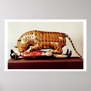Poster O tigre de Tipu, c.1790 (madeira)