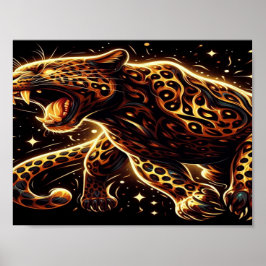 Poster O Tigre Dourado Rosnante