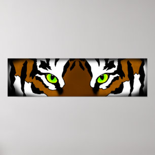 Pôster O tigre Eyes (pequeno)