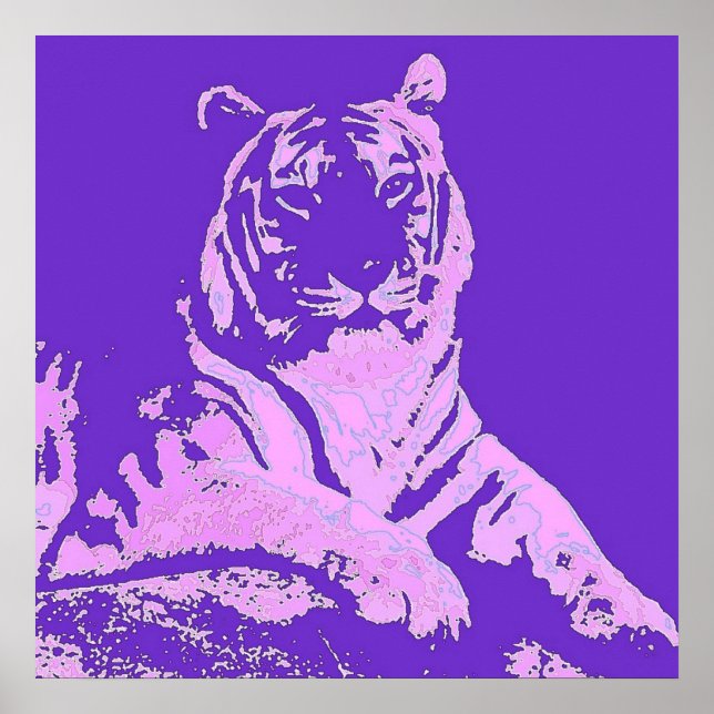 Pôster O Tigre Roxo (Frente)