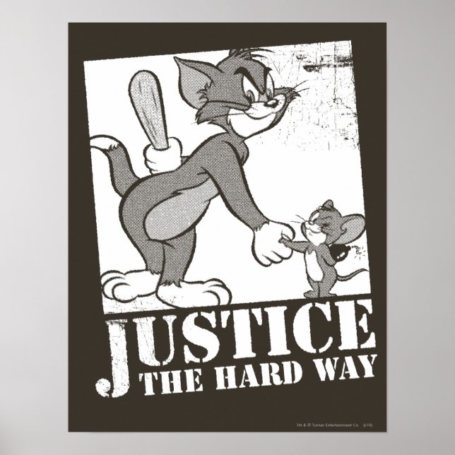 Poster O Tom e o Jerry Justiça na Via Duro (Frente)