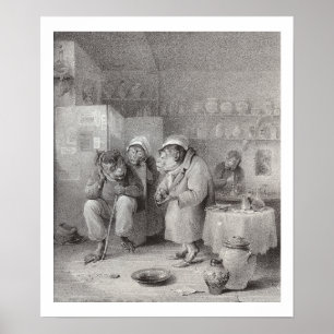 Poster O Toothache - macacos - decoração do escritório