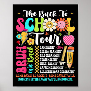 Poster O Tour de Volta às Aulas Bruh Nós Voltamos Profess