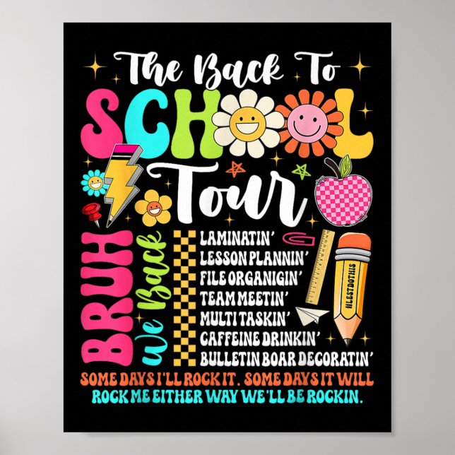 Poster O Tour de Volta às Aulas Bruh Nós Voltamos Profess (Frente)