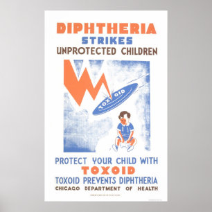 Pôster O Toxoid impede Diptheria WPA 1941